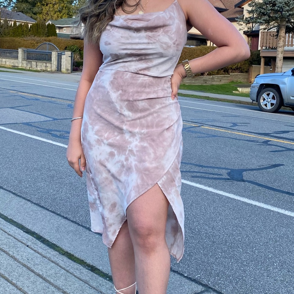 Dress with a slit